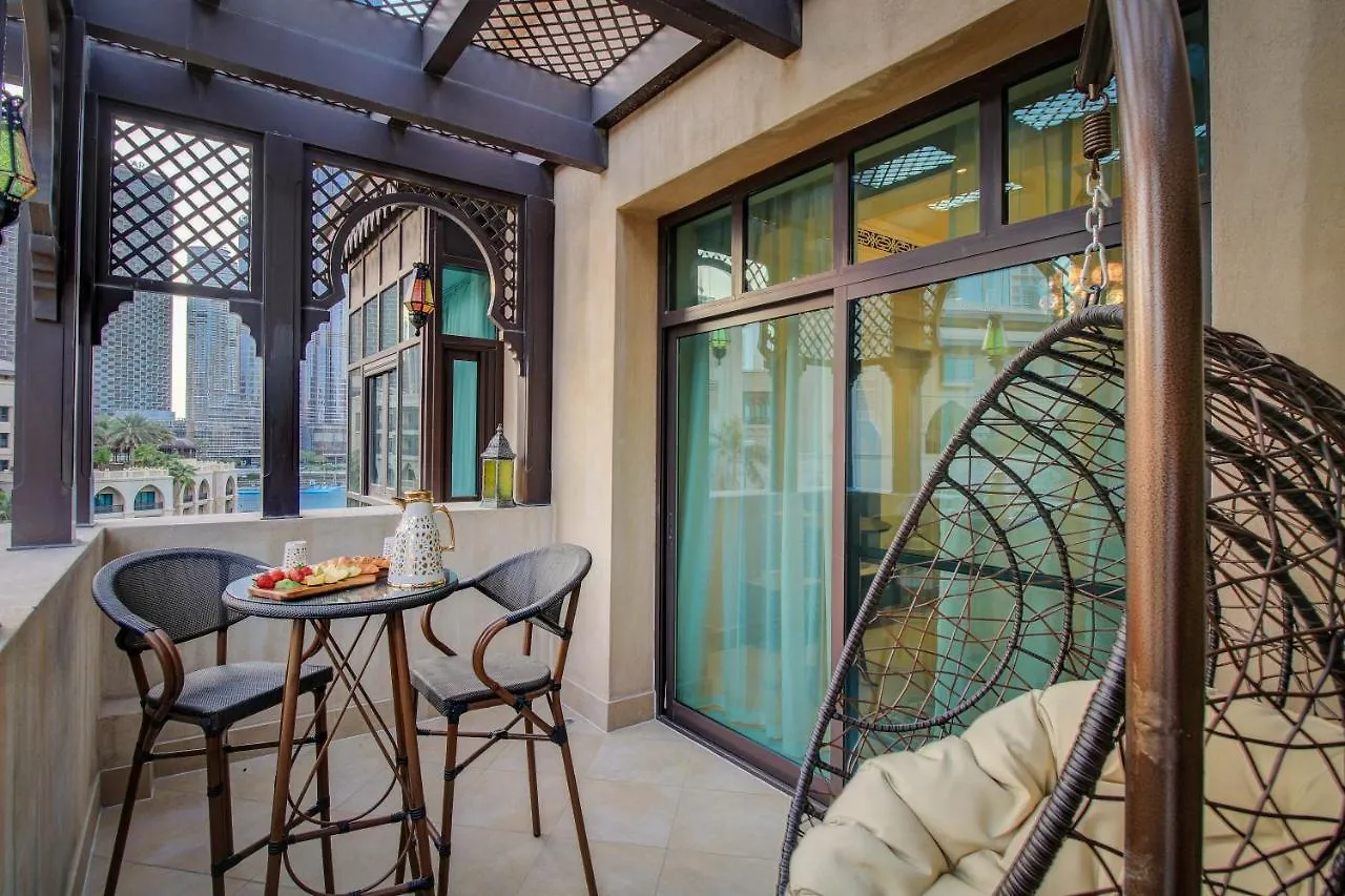 شقة Durrani Homes - Souk Al Bahar Luxury Living With Burj & Fountain Views دبي الإمارات العربية المتحدة